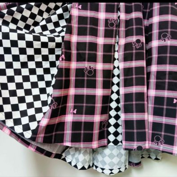 Torrid | NWT Disney Mini Mouse "Dress-Alls" in Pink Plaid and Checkers | Size 1X - Picture 7 of 7